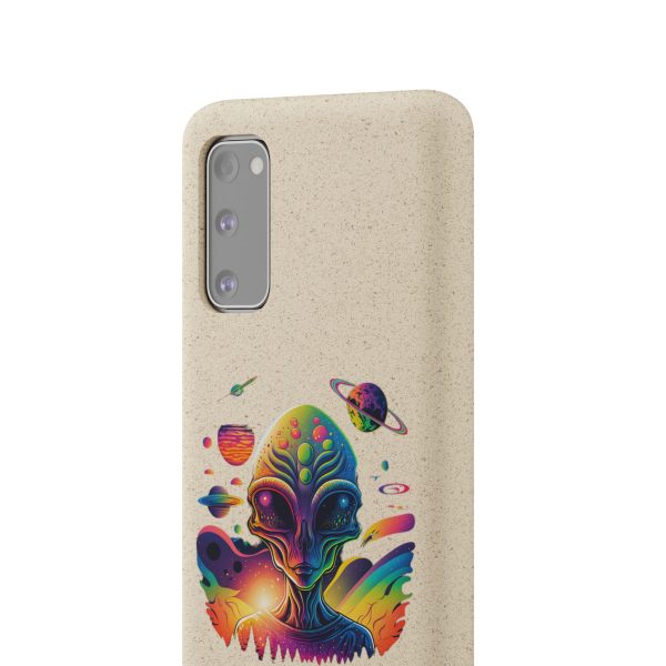 Vibrant Alien Biodegradable Phone Case, Eco-Friendly Galaxy Phone Cover, Unique Gift for Space Lovers, Fun Alien Design, Sustainable [...] - Image 55
