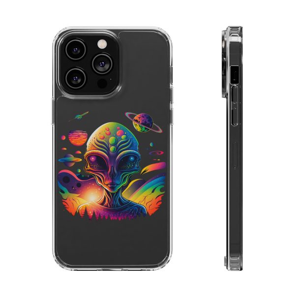 Alien Galaxy Clear Phone Case, Cosmic Phone Cover, Space Lover Gift, Unique Design for iPhone, Galaxy Phone Case - Image 46