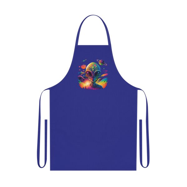 Colorful Alien Graphic Cotton Apron, Fun Cooking Gift, BBQ, Baking, Arts & Crafts, Unique Kitchen Accessory - Image 11