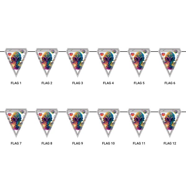 Colorful Party Triangle Flags, Rainbow Decor, Birthday Celebration, Festive Banners, Event Decorations, DIY Party Supplies