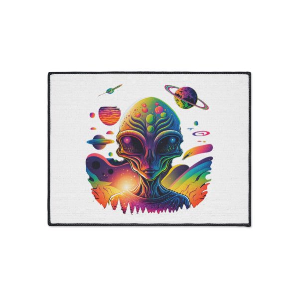 Vibrant Alien Art Floor Mat, Cosmic Area Rug, Outer Space Doormat, Unique Home Decor, Gift for Sci-Fi Lovers - Image 13