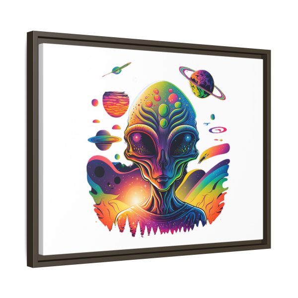 Vibrant Alien Canvas Art Print, Framed Decor for Sci-Fi Lovers, Cosmic Wall Art, Colorful Home Decoration, Unique Gift Idea - Image 90