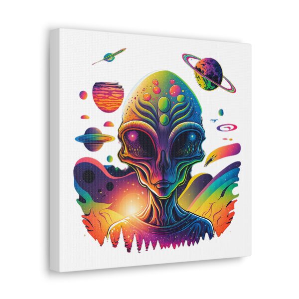Alien Art Canvas Print, Colorful Wall Decor, Retro Sci-Fi Artwork, Unique Home Accent, Space Lover Gift - Image 18