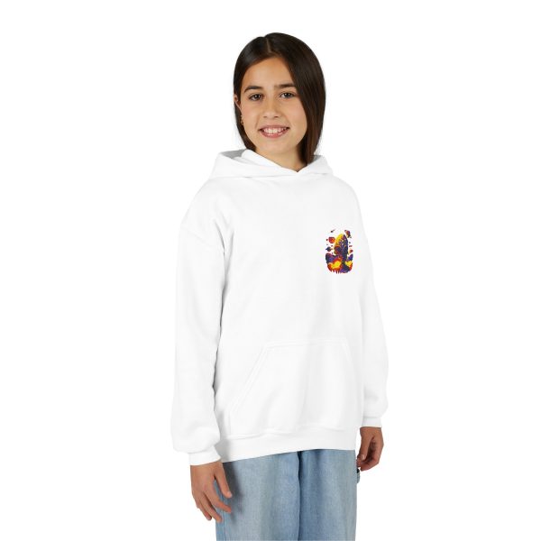 Youth Heavy Blend Hooded Sweatshirt with Colorful Graphic - Image 4