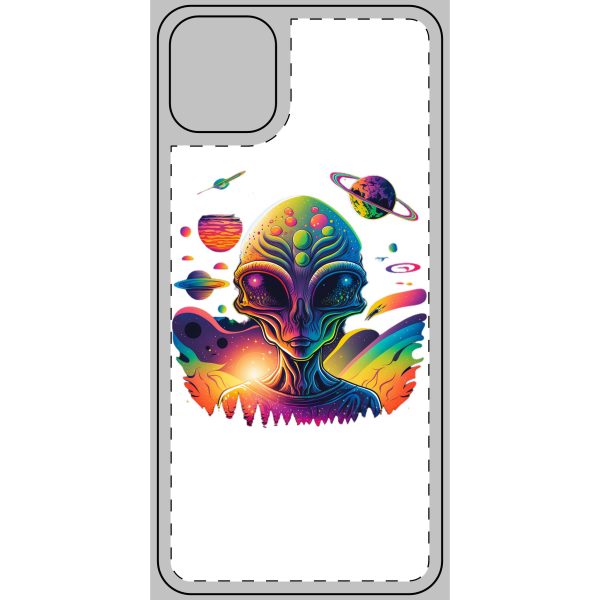 Vibrant Alien Phone Skin, Colorful Phone Case, Galaxy Design, Cosmic Phone Protector, Unique Alien Aesthetic, Gift for Sci-Fi Lovers - Image 11