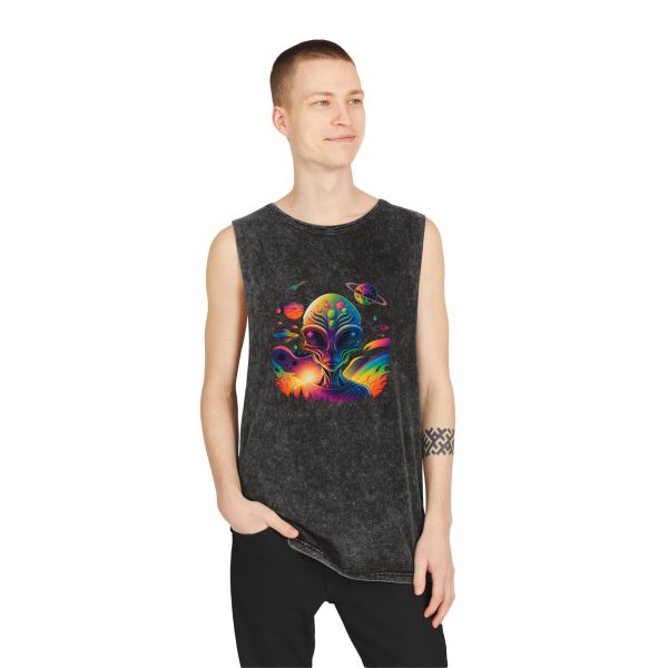 Unisex Stonewash Tank Top - Image 3