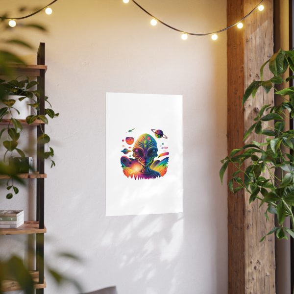 Colorful Alien Art Poster, Psychedelic Wall Decor, Outer Space Prints, Home Decoration, Gift for Sci-Fi Lovers - Image 98