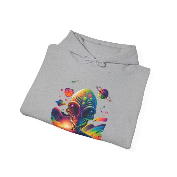Colorful Cosmic Hoodie, Unisex Hoodie, Space Art Sweatshirt, Comfortable Pullover, Gift for Astronomers, Warm Hoodie for All Seasons - Image 12