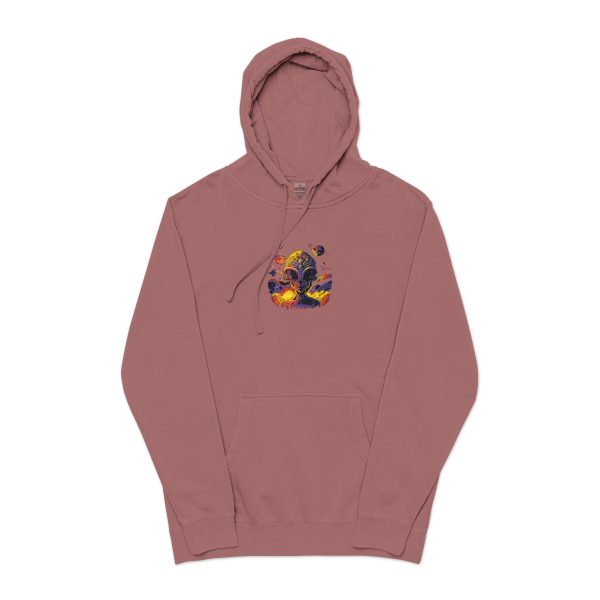 Vibrant Pigment-Dyed Hoodie, Unisex Embroidery Pullover, Cozy Casualwear, Trendy Streetwear Gift, Perfect for Fall Celebrations, [...] - Image 21