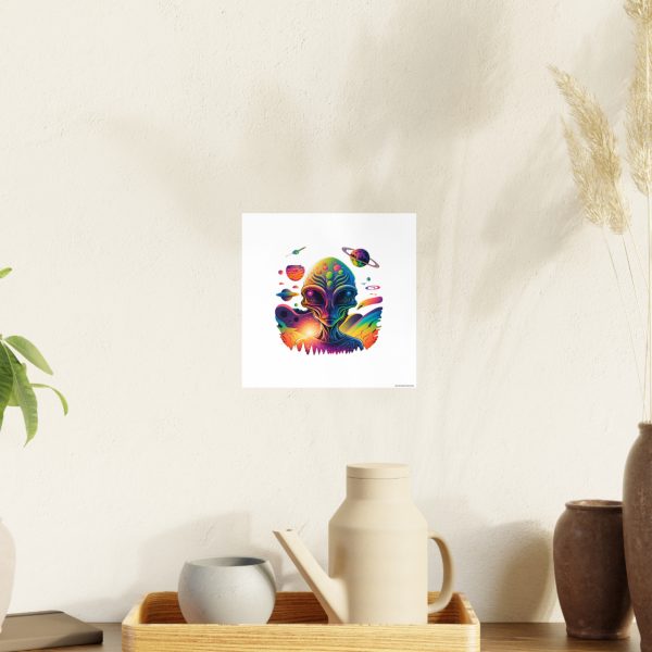 Colorful Alien Art Poster, Psychedelic Wall Decor, Outer Space Prints, Home Decoration, Gift for Sci-Fi Lovers - Image 51