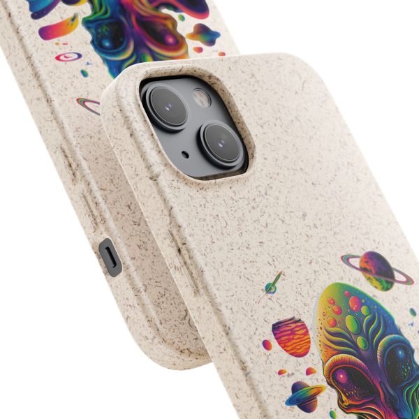 Vibrant Alien Biodegradable Phone Case | Eco-Friendly, Galaxy Inspired, Unique Gift, Trendy Phone Cover, For Space Lovers - Image 187