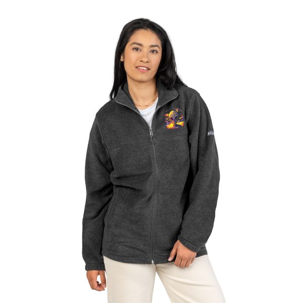 Vibrant Fleece Jacket, Cozy Embroidered Outerwear, Perfect for Outdoor Adventures, Gifts for Adventurers and Nature Lovers - Image 3