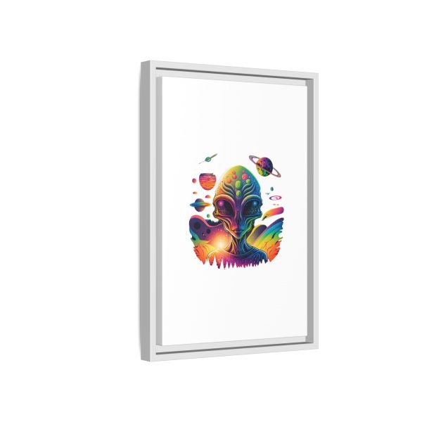 Vibrant Alien Canvas Art Print, Framed Decor for Sci-Fi Lovers, Cosmic Wall Art, Colorful Home Decoration, Unique Gift Idea - Image 246