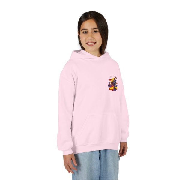 Youth Heavy Blend Hooded Sweatshirt with Colorful Graphic - Image 44
