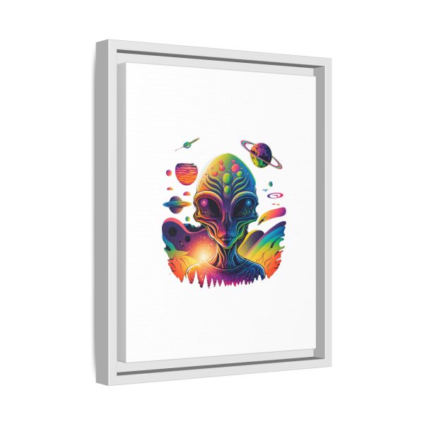 Vibrant Alien Canvas Art Print, Framed Decor for Sci-Fi Lovers, Cosmic Wall Art, Colorful Home Decoration, Unique Gift Idea - Image 150