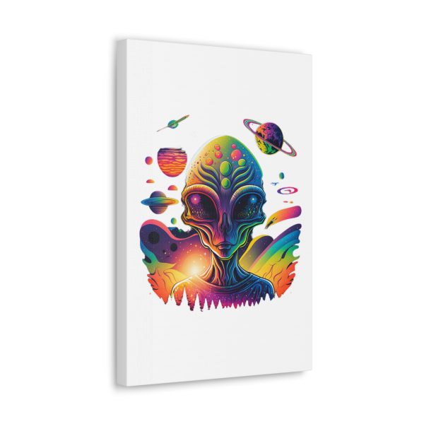 Alien Art Canvas Print, Colorful Wall Decor, Retro Sci-Fi Artwork, Unique Home Accent, Space Lover Gift - Image 14