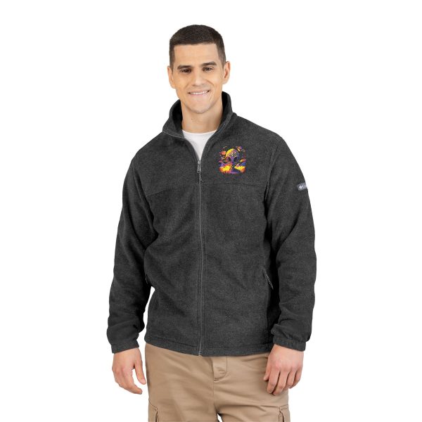 Vibrant Fleece Jacket, Cozy Embroidered Outerwear, Perfect for Outdoor Adventures, Gifts for Adventurers and Nature Lovers - Image 4