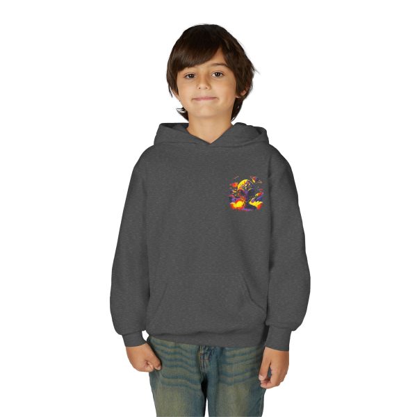 Youth Heavy Blend Hooded Sweatshirt with Colorful Graphic - Image 23