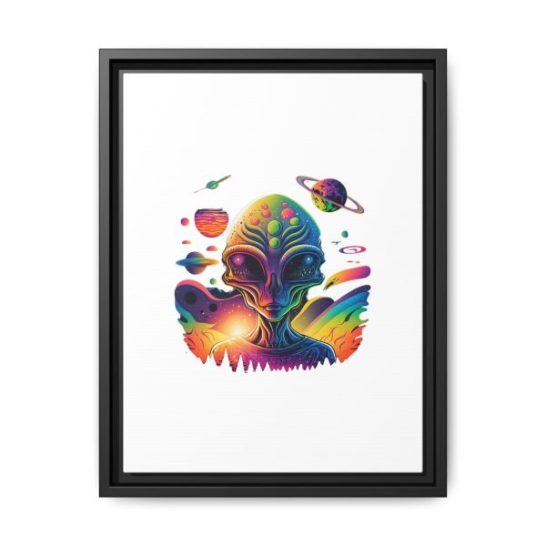 Vibrant Alien Canvas Art Print, Framed Decor for Sci-Fi Lovers, Cosmic Wall Art, Colorful Home Decoration, Unique Gift Idea - Image 49