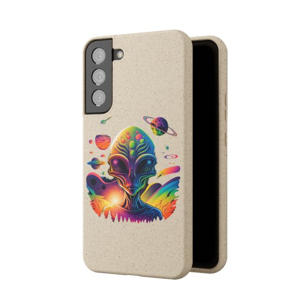 Vibrant Alien Biodegradable Phone Case, Eco-Friendly Galaxy Phone Cover, Unique Gift for Space Lovers, Fun Alien Design, Sustainable [...] - Image 154