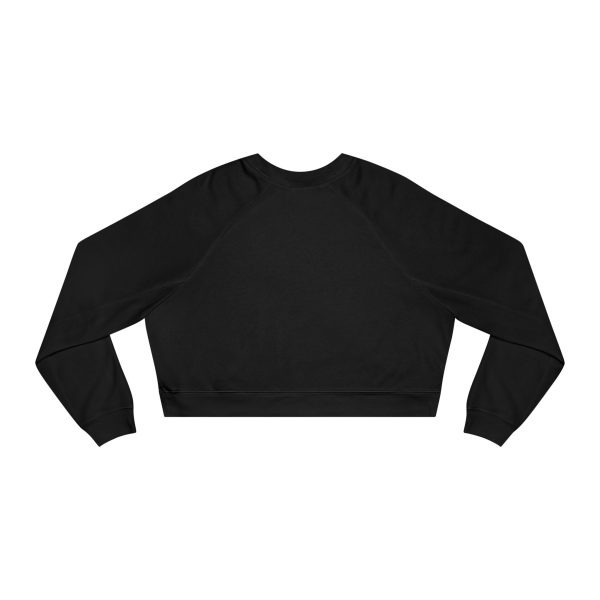 Cosmic Vibes Cropped Fleece Pullover, Women’s Casual Sweatshirt, Trendy Crop Top, Galaxy Print Apparel, Perfect for Festivals and Gifting - Image 2