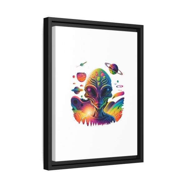 Vibrant Alien Canvas Art Print, Framed Decor for Sci-Fi Lovers, Cosmic Wall Art, Colorful Home Decoration, Unique Gift Idea - Image 50