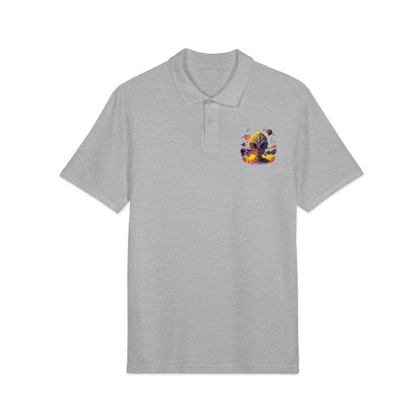 Vibrant Embroidered Polo Shirt, Casual Wear, Gift for Him/Her, Summer Outfit, Unique Fashion, Birthday Gift - Image 11