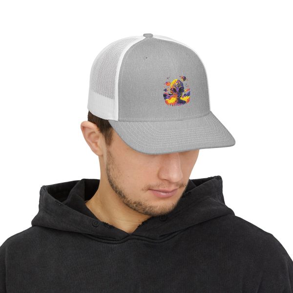 Vibrant Embroidered Snapback Trucker Cap, Unisex Hat for Festivals, Casual Wear, Sports Events, Gift for Outdoorsy Friends - Image 7