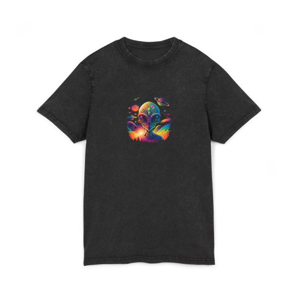 Acid Washed Round Neck Tee