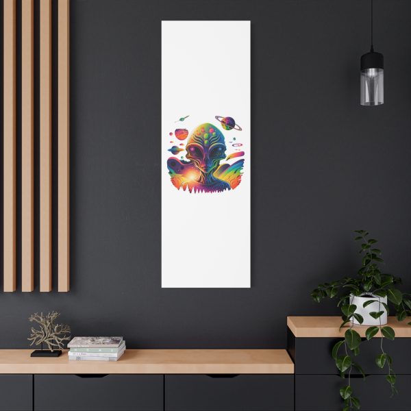 Alien Art Canvas Print, Colorful Wall Decor, Retro Sci-Fi Artwork, Unique Home Accent, Space Lover Gift - Image 100