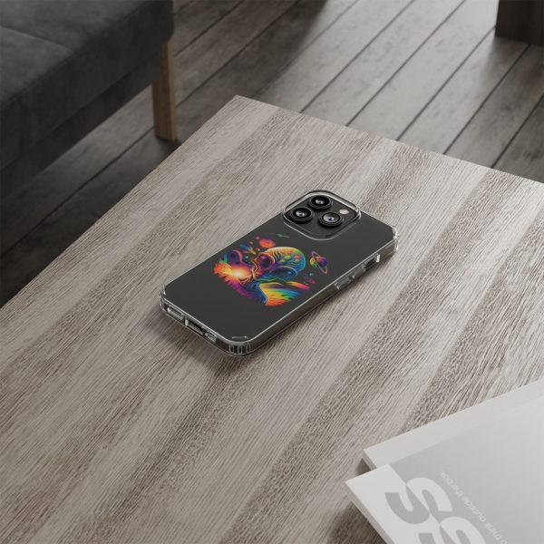 Alien Galaxy Clear Phone Case, Cosmic Phone Cover, Space Lover Gift, Unique Design for iPhone, Galaxy Phone Case - Image 8
