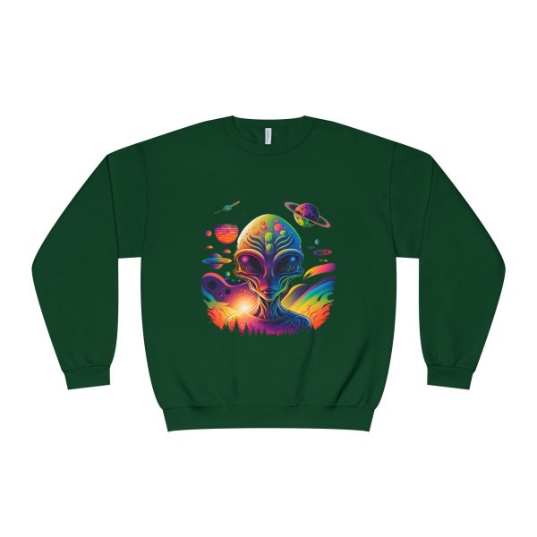 Colorful Alien Space Sweatshirt, Unisex Crewneck Sweatshirt, Perfect for Casual Wear, Gift for Sci-Fi Lovers, Cozy Fall Apparel - Image 33
