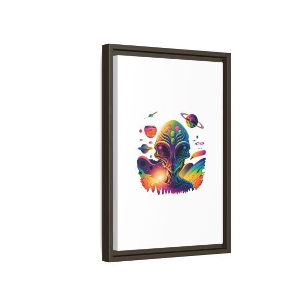 Vibrant Alien Canvas Art Print, Framed Decor for Sci-Fi Lovers, Cosmic Wall Art, Colorful Home Decoration, Unique Gift Idea - Image 242