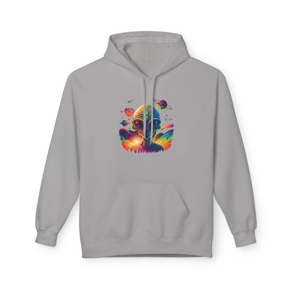 Vibrant Artistic Fleece Hoodie, Cozy Unisex Sweatshirt, Colorful Graphic Hoodie, Trendy Casual Wear, Unique Gift Idea, Streetwear Style - Image 5