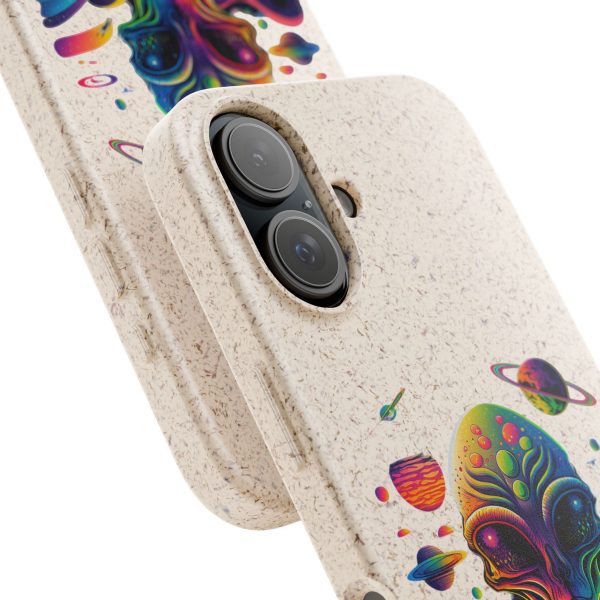 Vibrant Alien Biodegradable Phone Case | Eco-Friendly, Galaxy Inspired, Unique Gift, Trendy Phone Cover, For Space Lovers - Image 195