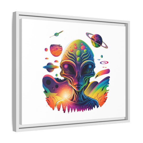 Vibrant Alien Canvas Art Print, Framed Decor for Sci-Fi Lovers, Cosmic Wall Art, Colorful Home Decoration, Unique Gift Idea - Image 86
