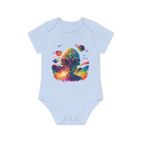 Colorful Alien Baby Bodysuit, Fun Baby Outfit, Cute Infant Clothing, Unique Baby Shower Gift, Organic Cotton Onesie, Space Theme Baby Wear - Image 10