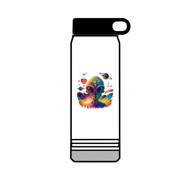 Vibrant 32oz Water Bottle with Fantasy Tree Design, Eco-Friendly Bottle, Sports Hydration, Travel Accessory, Gift for Nature Lovers - Image 2