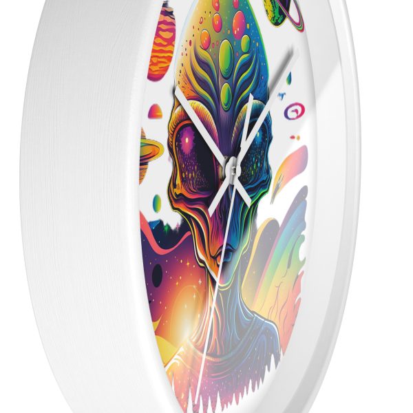 Vibrant Alien Wall Clock, Unique Home Decor, Gift for Sci-Fi Lovers, Colorful Wall Art, Statement Piece for Space Enthusiasts - Image 11