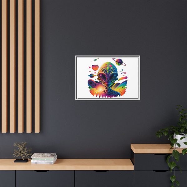 Vibrant Alien Canvas Art Print, Framed Decor for Sci-Fi Lovers, Cosmic Wall Art, Colorful Home Decoration, Unique Gift Idea - Image 104