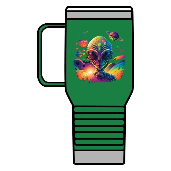 Vibrant Alien Travel Mug | 20oz Cosmic Coffee Cup, Space-Themed Gift, Unique Travel Tumbler, Quirky Science Fiction Mug, Stylish [...] - Image 20