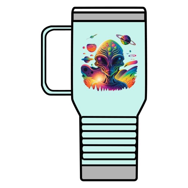 Vibrant Alien Travel Mug | 20oz Cosmic Coffee Cup, Space-Themed Gift, Unique Travel Tumbler, Quirky Science Fiction Mug, Stylish [...] - Image 24