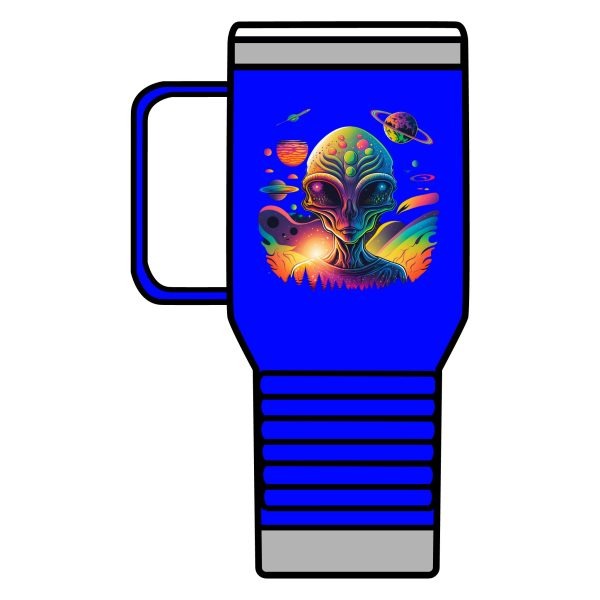 Vibrant Alien Travel Mug | 20oz Cosmic Coffee Cup, Space-Themed Gift, Unique Travel Tumbler, Quirky Science Fiction Mug, Stylish [...] - Image 26