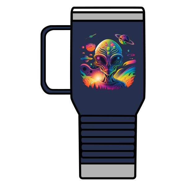 Vibrant Alien Travel Mug | 20oz Cosmic Coffee Cup, Space-Themed Gift, Unique Travel Tumbler, Quirky Science Fiction Mug, Stylish [...] - Image 30