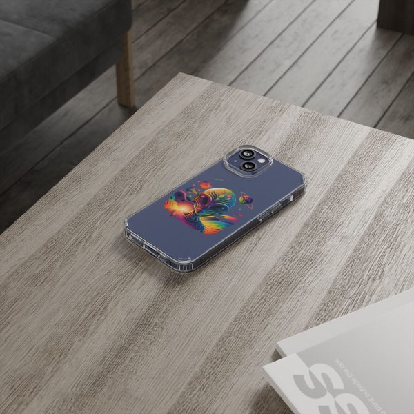 Alien Galaxy Clear Phone Case, Cosmic Phone Cover, Space Lover Gift, Unique Design for iPhone, Galaxy Phone Case - Image 2