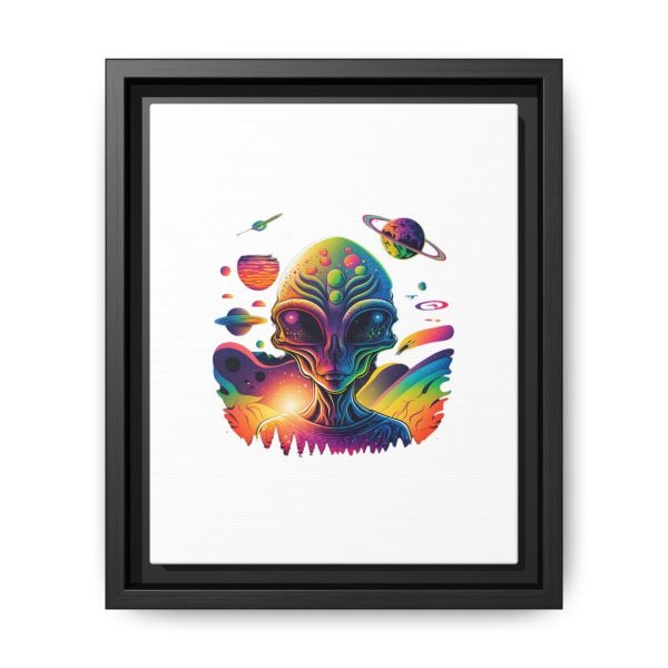 Vibrant Alien Canvas Art Print, Framed Decor for Sci-Fi Lovers, Cosmic Wall Art, Colorful Home Decoration, Unique Gift Idea - Image 213