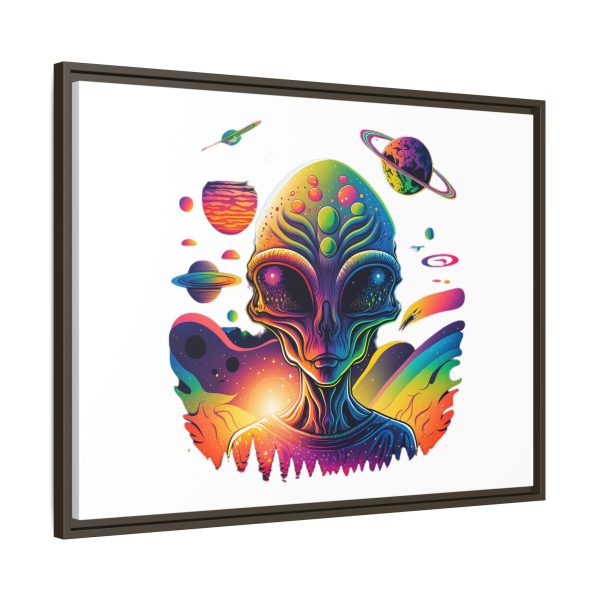 Vibrant Alien Canvas Art Print, Framed Decor for Sci-Fi Lovers, Cosmic Wall Art, Colorful Home Decoration, Unique Gift Idea - Image 106