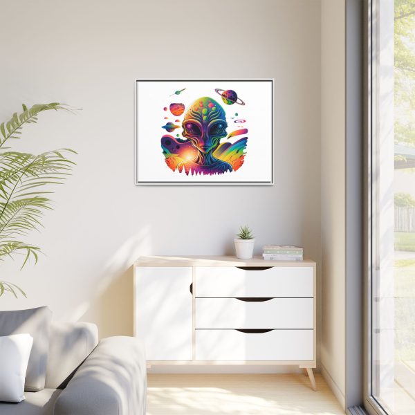 Vibrant Alien Canvas Art Print, Framed Decor for Sci-Fi Lovers, Cosmic Wall Art, Colorful Home Decoration, Unique Gift Idea - Image 127