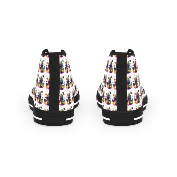 Colorful High Top Sneakers, Trendy Footwear, Unique Style, Casual Sneakers, Vibrant High Tops, Summer Fashion - Image 7