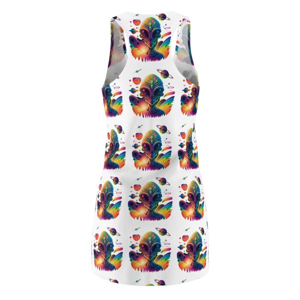 Vibrant Mandala Racerback Dress, Summer Casual Dress, Bohemian Style Dress, Festival Outfit, Unique Art Dress - Image 2